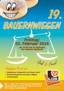 Plakat Bauernwiegen 2024